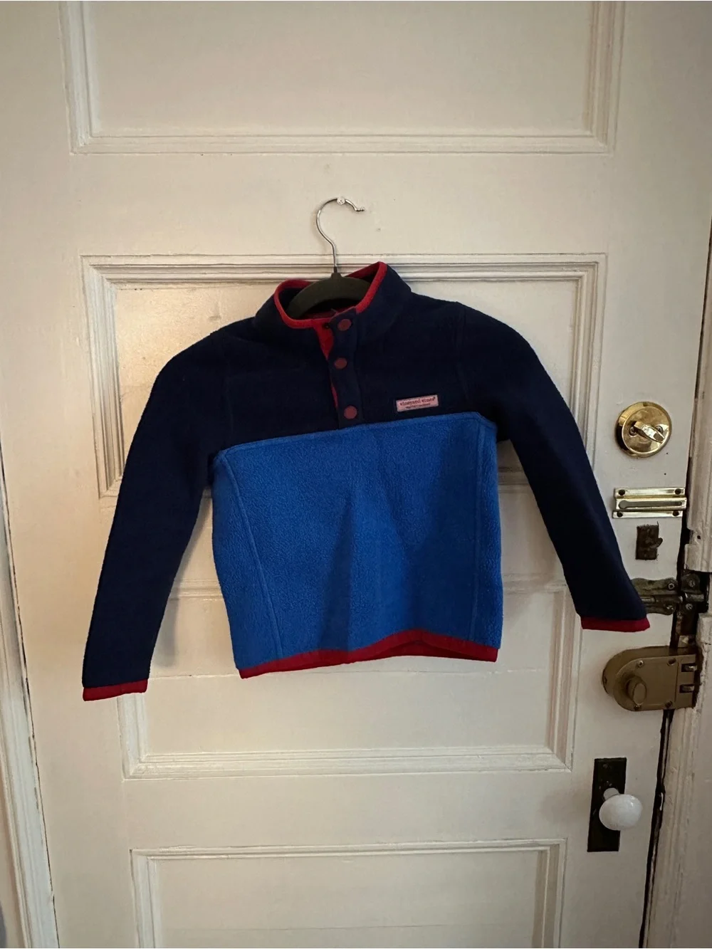 Vineyard Vines Navy Fleece with Red Trim